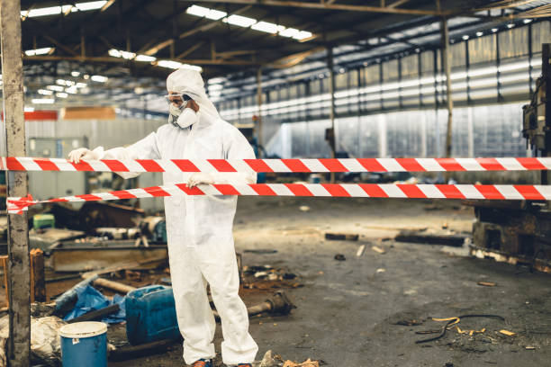 Professional Biohazard Cleanup technician working in Oak Grove, VA